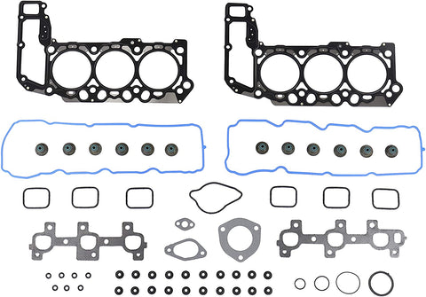 DNJ HGS1106 MLS Head Gasket Set/For 2005-2012 / Dodge, Jeep, Mitsubishi, Ram / 1500, Commander, Dakota, Durango, Grand Cherokee, Liberty, Nitro, Raider, Ram 1500/3.7L / SOHC / V6 / 12V / 226cid
