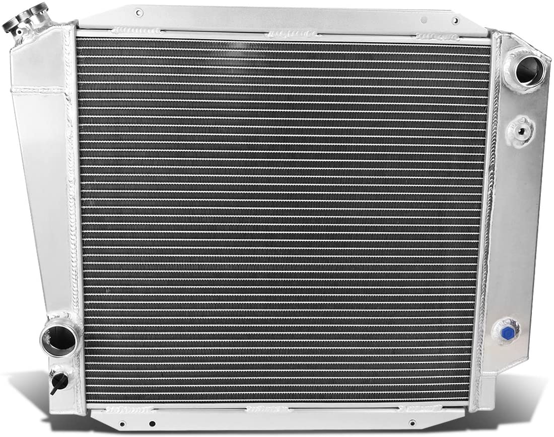 DNA Motoring RA-BRONCO66V8-T2-3 3-Row Full Aluminum Racing Radiator