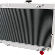 ALLOYWORKS 4 Row Full Aluminum Radiator compatible with 1998-2007 Toyota Land Cruiser HDJ100R FZJ105R HZJ105R 4.2L/1HZ AT/MT