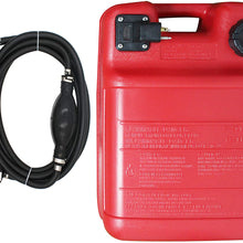 Portable Boat Fuel Tank 24L 6 Gallon Marine Outboard Motor Fuel Tank w/Connector
