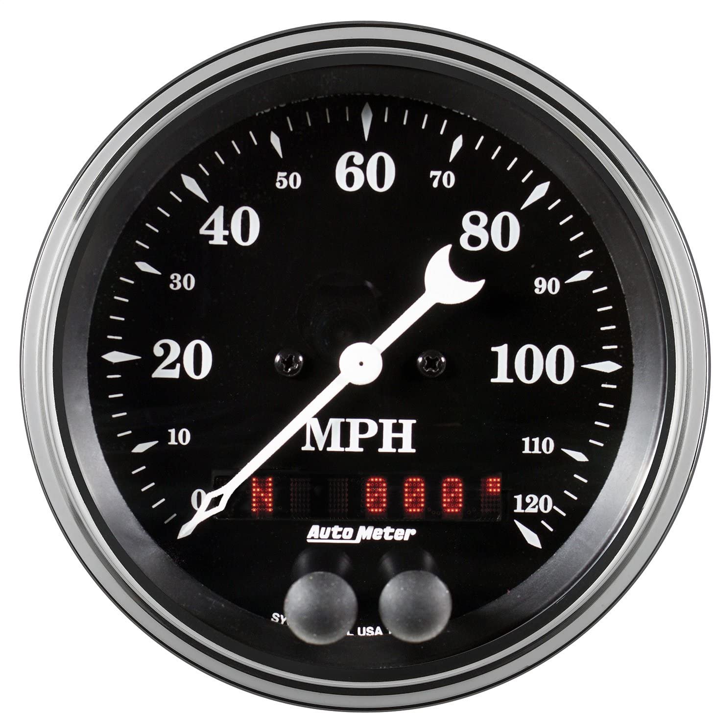 AUTO METER 1749 Gauge Speedometer (Old TYME Black 3 3/8