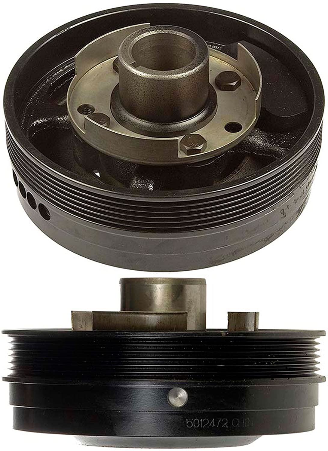 APDTY 605114 Harmonic Balancer Crank Pulley Crankshaft Damper Dampener Assembly Fits Select GM 3.8L 3800 Engine (Replaces 88959266, 25527381)