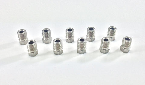 Stainless Steel Metric Brake Line Invert Flare Fitting for 3/16