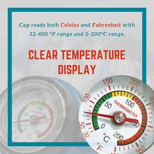 AiCooler Radiator High-Pressure Temperature Gauge Cap for select BETA, HUSABERG, HUSQVARNA, most KTM(19XX-2016), Husqvarna, and Western Motorcycles 1.8Kg/cm2 (25.6PSI) Model: MW1 Blue