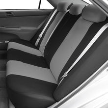 TLH Multifunctional Flat Cloth Seat Covers Rear Set, Airbag Compatible, Gray Color-Universal Fit for Cars, Auto, Trucks, SUV