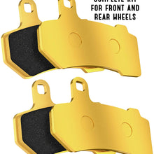 Brake Pads Set for Harley-Davidson - Premium OEM Equipment Replacement Kit - Front & Rear Brake for Harley VRSCA/VRSCB/Touring Series Bikes - 41854-08 42850-06 42850-06A 42897-06 42897-06A 4289708