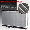 DPI 13431 OE Style Aluminum Core High Flow Radiator Replacement for 14-18 Rogue X-Trail AT/MT