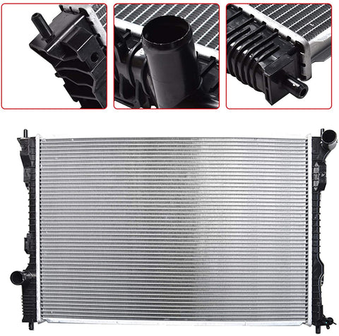 WFLNHB Radiator 13364 Replacement for 2014 2015 2016 2017 Ford Explorer 3.5l V6 13445 3666 3667
