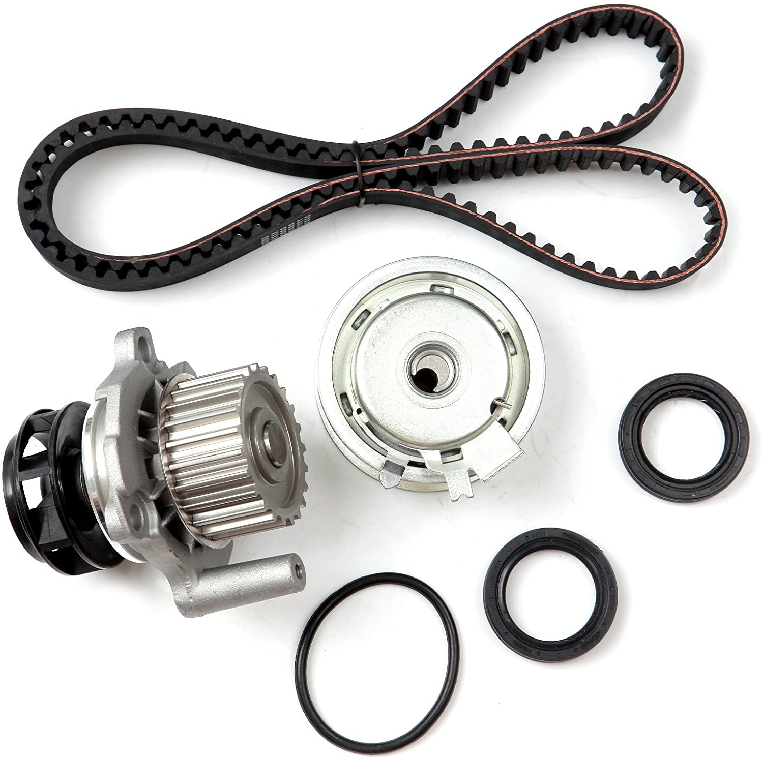 ECCPP Timing Belt Water Pump Kit Fit for 1999 2000 2001 2002 2003 2004 2005 Volkswagen Jetta 2.0L L4 SOHC 8 Valve ENG.Code AEG AVH AZG BEV