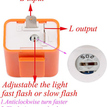 4 Pack 12V 2-Pin Motorcycle Flasher Relay, Turn Signal LED Flasher Relay, Hyper Indicator Flash