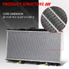 DPI 886 OE Style Aluminum Core High Flow Radiator Replacement for 88-91 Honda Civic/CRX AT/MT