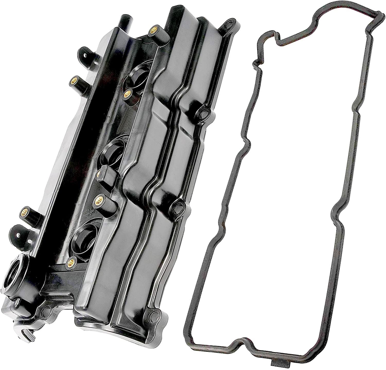 APDTY 375096 Valve Cover w/Gasket & Spark Plug Tube Seals Fits Front/Left Bank Of 3.5L Engine 2002-2004 Infiniti I35 02-06 Nissan Altima 02-08 Maxima 03-07 Murano 04-09 Quest (Replaces 13264-8J113)