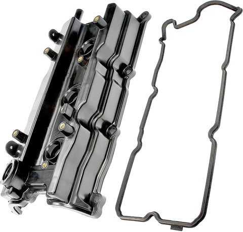 APDTY 375096 Valve Cover w/Gasket & Spark Plug Tube Seals Fits Front/Left Bank Of 3.5L Engine 2002-2004 Infiniti I35 02-06 Nissan Altima 02-08 Maxima 03-07 Murano 04-09 Quest (Replaces 13264-8J113)