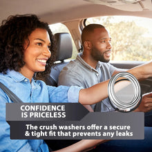 15pcs Oil Drain Plug Crush Rubber Washer Gasket Black Seal – 12mm Replacement for Buick/Cadillac/Chevrolet/GMC/Hummer/Oldsmobile/Pontiac/Saturn - OEM 12616850 Fits for GM 1975-2021 by AUTOMAJOR