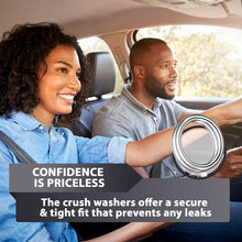 15pcs Oil Drain Plug Crush Rubber Washer Gasket Black Seal – 12mm Replacement for Buick/Cadillac/Chevrolet/GMC/Hummer/Oldsmobile/Pontiac/Saturn - OEM 12616850 Fits for GM 1975-2021 by AUTOMAJOR