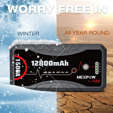 NEXPOW Car Battery Starter Q10S, 1500A Peak 12800mAh 12V Car Auto Jump Starter Power Pack with USB Quick Charge 3.0 (Up to 7L Gas or 5.5L Diesel Engine)