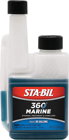 STA-BIL (22250) 360 Marine Ethanol Treatment and Fuel Stabilizer - Prevents Corrosion - Helps Clean Fuel System For Improved In-Season Performance -Treats Up To 1,280 Gallons, 1 Gallon, Gold