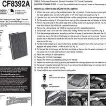 FRAM Fresh Breeze Cabin Air Filter Replacement for Car Passenger Compartment w/ Arm and Hammer Baking Soda, Easy Install, CF11182 for Select Acura and Honda Vehicles