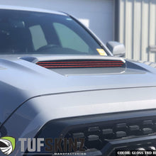 TufSkinz Inner Hood Scoop Accents - Compatible with 2016-2020 Tacoma - 3 Piece Kit (Inferno(Non-Metallic))