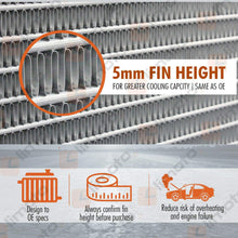 Klimoto Radiator | fits Honda Element 2007-2011 2.4L L4 | Replaces HO3010219 19010PZDA11 19010PZDA62