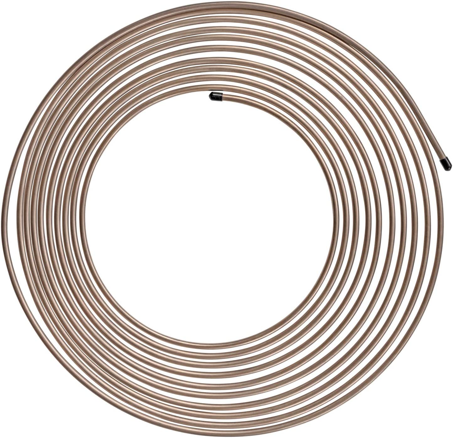 4LIFETIMELINES Copper-Nickel Brake Line Tubing Coil - 3/8 Inch, 25 Feet