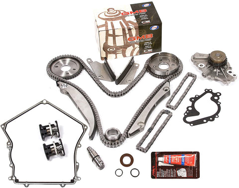 Evergreen TKTCS5028HWP Compatible With 02-06 Chrysler Dodge V6 2.7L EER Timing Chain Kit GMB Water Pump (NGC Cam Gear) Timing Cover Gasket