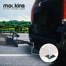 Mockins Hitch Mount Cargo Carrier Anti Rattle Hitch Tightener | The Hitch Stabilizer for 2" & 1.25" Hitches is Constructed from Heavy Duty Steel with Rust Free Coating