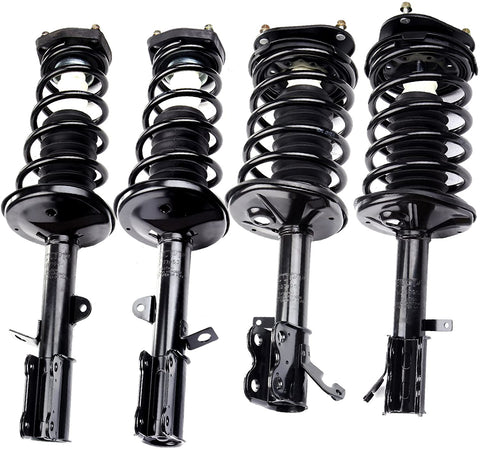 ECCPP Complete Struts Spring Assembly Front Rear Struts Shock Absorber Fit for 1998-2002 Chevrolet Prizm,1993-2002 Toyota Corolla Set of 4