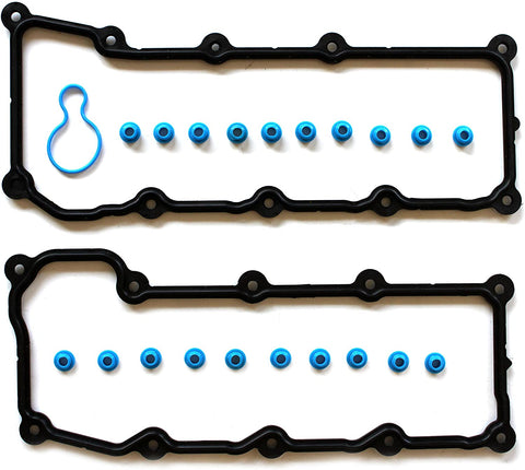 ECCPP Valve Cover Gasket Sets Replacement for 02 03 04 05 2004-2005 for Dodge Dakota Durango for Ram 1500 for Jeep Grand Cherokee Liberty 3.7L VIN K Valve Cover Gasket Kit