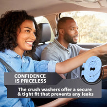 15pcs Oil Drain Plug Crush Rubber Washer Gasket Black Seal – 12mm Replacement for Buick/Cadillac/Chevrolet/GMC/Hummer/Oldsmobile/Pontiac/Saturn - OEM 12616850 Fits for GM 1975-2021 by AUTOMAJOR