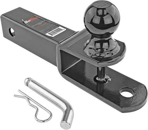 GoTow GT-10008 ATV UTV 3 In 1 Ball Mount Hitch W/ Hitch Pin Fits 2-inch Receiver Class III 6000lb 2-inch Ball