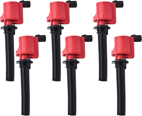 ENA Direct Pack of 6 Ignition Coils compatible with Ford Escape Freestyle Mercury Mariner Mazda V6 3.0L DG500 DG513