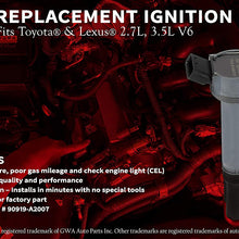 Ignition Coil - Replaces 90919-A2007 - Compatible with Toyota, Lexus & Scion 2.7L, 3.5L V6 Vehicles - Coil Pack Fits, Camry V6, Avalon, Sienna, Rav4 and more