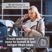 15pcs Oil Drain Plug Crush Washer Gasket Seal – 14mm Replacement for Hyundai/Kia - OEM 21513-23001 Fits Most Popular Models 2001-2022 by AUTOMAJOR