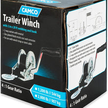 Camco 50000 Winch (2,000 lb. with 20’ Strap)
