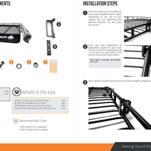 BajaRack Awning Mount for 5 Inch Height roof Racks