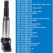 KSU Compatible With 0221504470 Ignition Coil Pack for BMW 325i 325Ci 328i 330Ci 335i 525i 528i 530i 535i 545i 745Li X3 X5 M5 M6 Z4 12137594937 12137562744 12137571643 UF592 (4Pack)