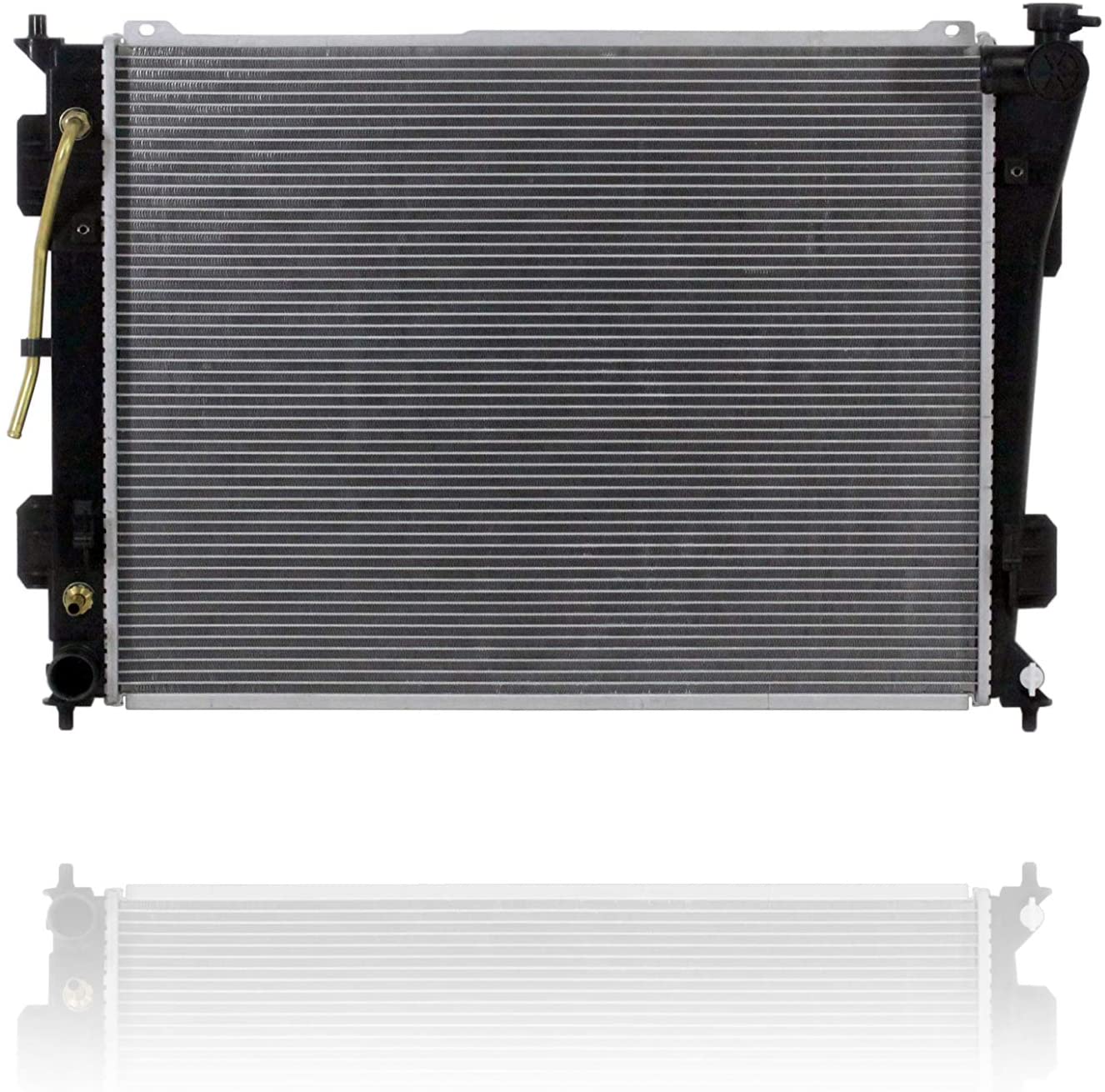 Radiator - PACIFIC BEST INC. For/Fit 12-14 Hyundai Azera Automatic Transmission V6 3.3L-Engine - Plastic Tank, Aluminum Core 1-Row - 253103R700