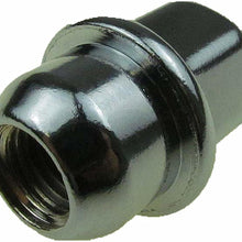 Dorman 611-306 Wheel Nut M12-1.50 Dometop Capped Nut - 19mm Hex, 37.6mm Length for Select Ford/Lincoln/Mercury Models - Chrome, 10 Pack