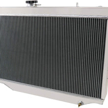 ALLOYWORKS 4 Row Full Aluminum Radiator compatible with 1998-2007 Toyota Land Cruiser HDJ100R FZJ105R HZJ105R 4.2L/1HZ AT/MT