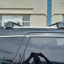 Turtle Brand Roof Racks Cross Bars Compatible with Jeep Grand Cherokee, Aluminum Cargo Carrier Rooftop Luggage Bike Crossbars with Flush Roof Rails (Black)