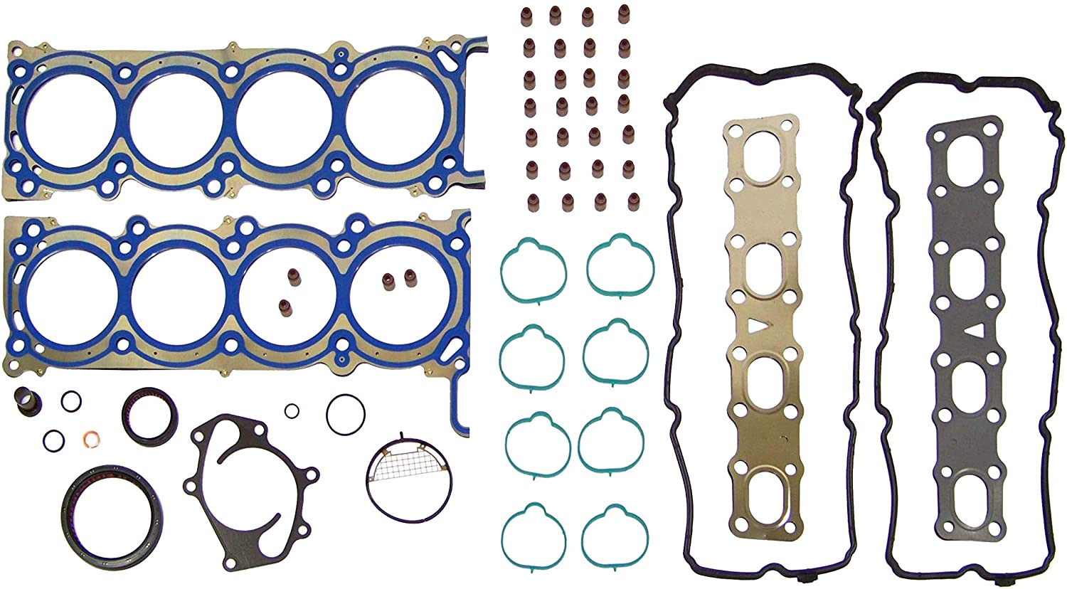 DNJ Full Gasket/Sealing Set FGS6049/ For 04-16 Nissan, Infiniti / NV2500, NV3500, Armada, Titan, Pathfinder, QX56, Pathfinder Armada 5.6L V8 DOHC Naturally Aspirated designation VK56DE