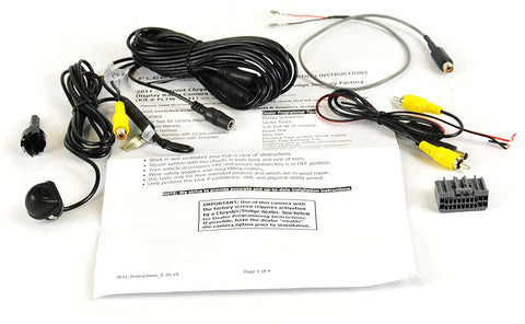 Brandmotion FLTW-7631 Rear Vision Camera for Select Chrysler and Dodge Vehicles with Factory Display Radio
