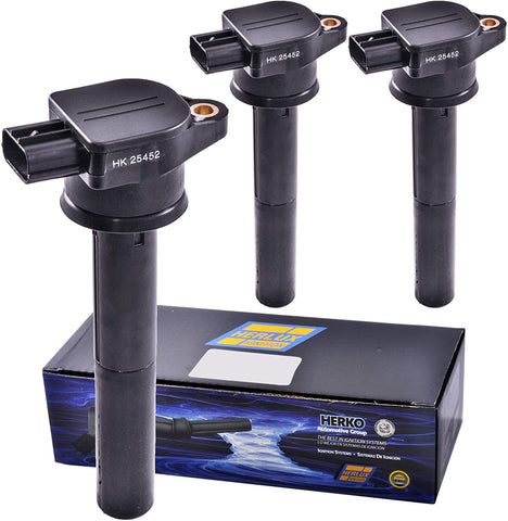 Set of 3 Herko B167 Ignition Coils For Mitsubishi V6 3.8L 2004-2008
