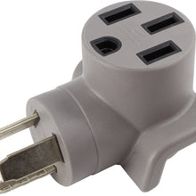 AC WORKS EV Charging Adapter for Tesla Use (14-30 30A 4-Prong Dryer to 50A RV/Tesla)