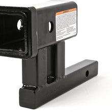 MaxxHaul 80875 1-1/4" to 2" Hitch Adapter With 4" Rise and 3-3/8" Drop - For Class I and Class II Receivers