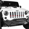V8 GOD American Flag Jeep Grille Mesh Grill Insert Old Glory W/Red Stripe for Jeep Wrangler JK 2007-2018 Unlimited
