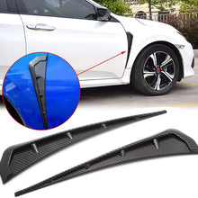 Xotic Tech ABS Carbon Fiber Pattern Car Interior Auto Gear Shift Knob Frame Cap Cover Trim Protective for Honda Civic 2016 2017 2018 2019 2020