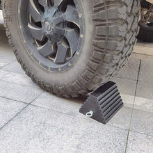 ROBLOCK 2 Pack Wheel Chocks Rubber Heavy Duty Black with Eyebolt, 9" Length x 7.1" Width x 5.5" Height