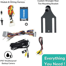 EchoMaster Backup Camera Kit Compatible with Wrangler JK for All Touchscreen Factory MI-GIG RADIOS ONLY